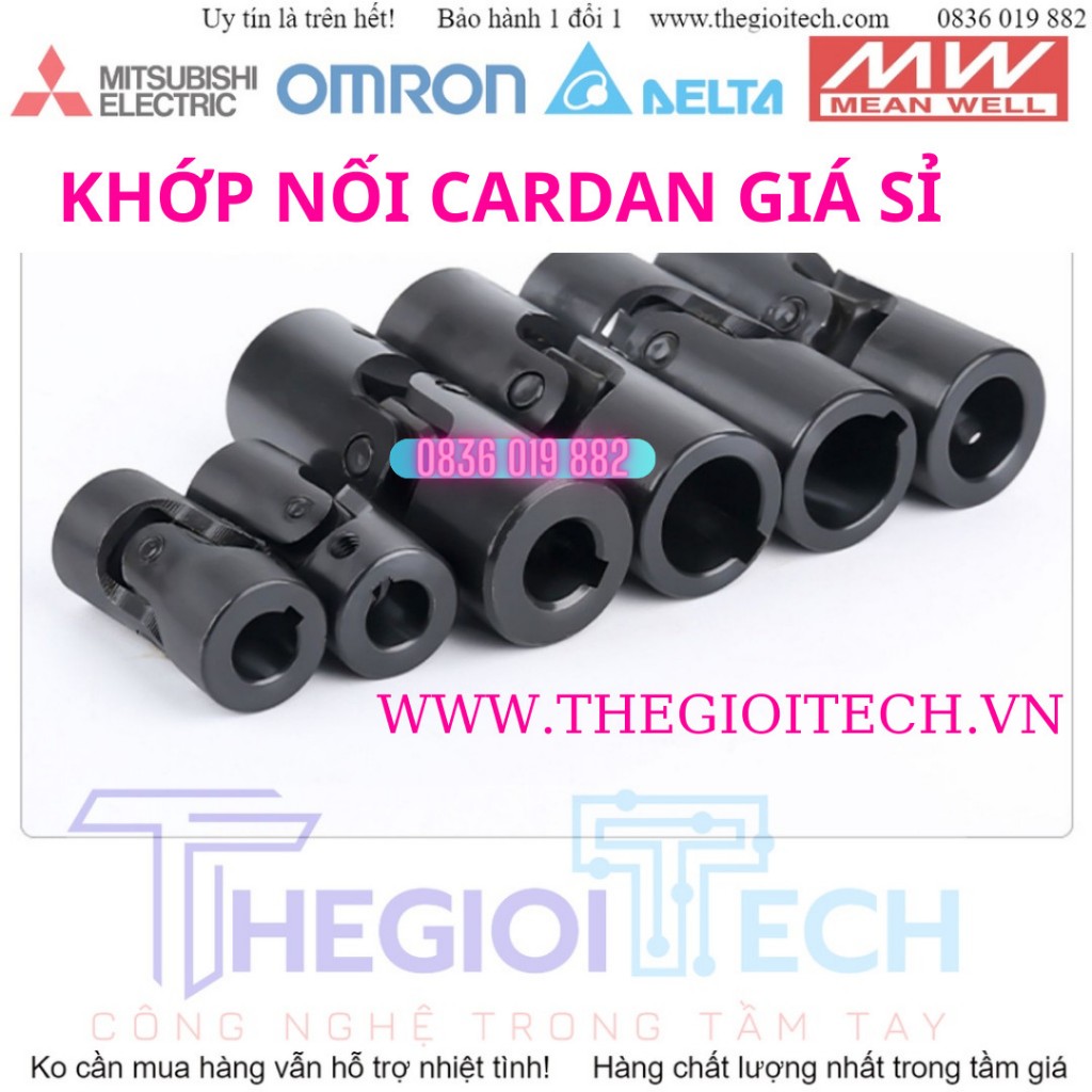 Khớp nối trục cardan nhiều kích thước 12 14 16 18 20 5 30 - LỖ 30X30