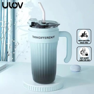 Ly Giữ Nhiệt 860ml Inox 316 Cao Cấp Không Gỉ, Cốc Tay Cầm Tiện Lợi, Tặng Kèm Ống Hút Siêu Tiện Lợi ULOV - COCGN10