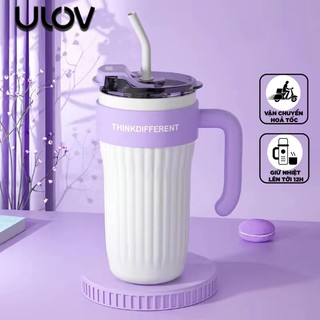 Bình Nước Giữ Nhiệt 860ml Có Ống Hút, Ly Nước Giữ Nóng Lạnh Inox 316 Không Gỉ Cao Cấp, Có Tay Cầm Tiện Lợi - COCGN09