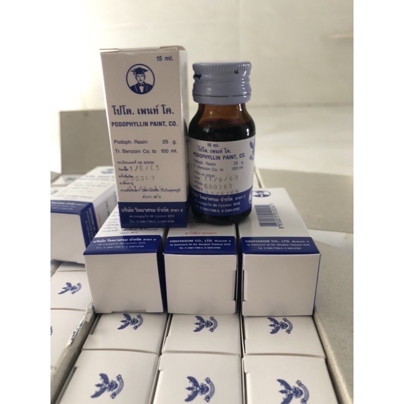 PODOPHYLLLYN ĐÁNH BAY SÙI MÀO GÀ MỤN CƠM MỤN CÓC KHÔNG TÁI PHÁT ( CHE TÊN SP)