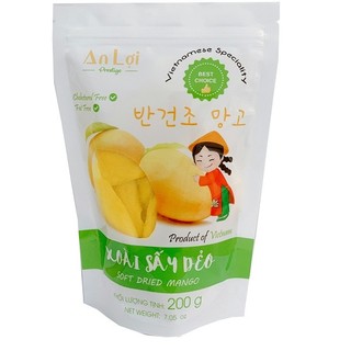 Xoài sấy dẻo thương hiệu an lợi 200g soft dried mango 부드러운 말린 망고