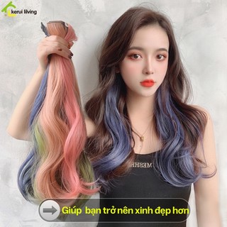 Tóc giả Hàn Quốc PIKUP, kẹp tóc thời trang, phím tóc giả nhiều màu cao cấp, không xù, không rối
