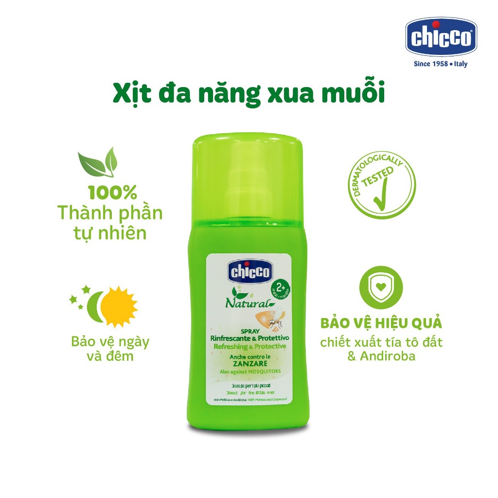 Xịt đa năng xua muỗi Chicco 100ml