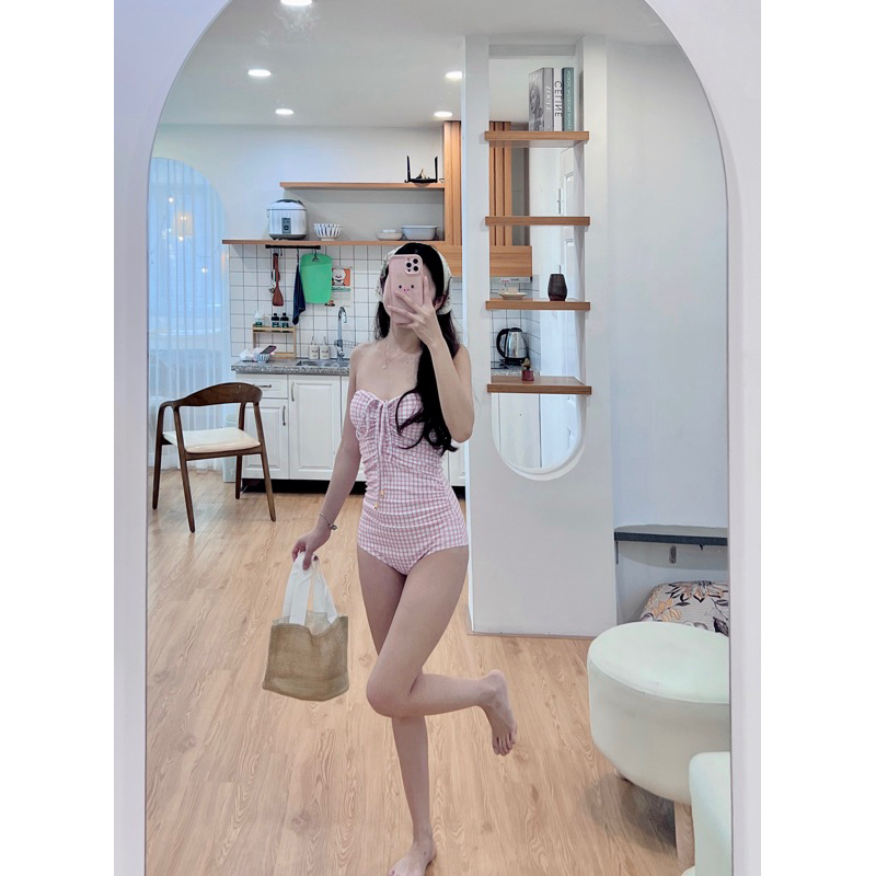 Bikini 1 mảnh dáng quây nơ ngực CODE2527