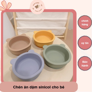 Chén Dặm Bằng Silicon Cấp Thực Phẩm Cho Bé Hình Gấu