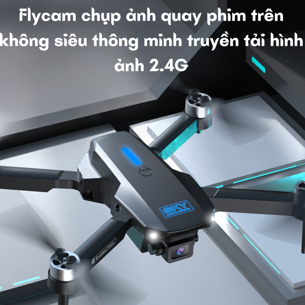 Flycam Mini Giá Rẻ Drone E88 Pro, Máy Bay Điều Khiển Từ Xa 4 Cánh Cao Cấp 2 Camera Pin 1800mAh bay 18 Phút | BigBuy360 - bigbuy360.vn