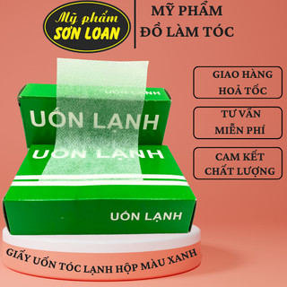 Giấy uốn lạnh hộp xanh dùng uốn tóc mềm dai