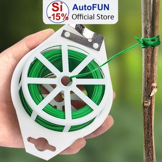 Cuộn dây kẽm bọc nhựa xanh buộc cành lan - hoa hồng - giữ cây - buộc giàn - buộc đồ đa năng 20m, 50m, 100m