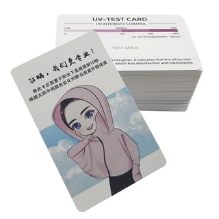  Thẻ Test Tia UV/UVA/UVB, Kiểm Tra Tia Cực Tím Chính Xác (Có Thể Sử Dụng Nhiều Lần)