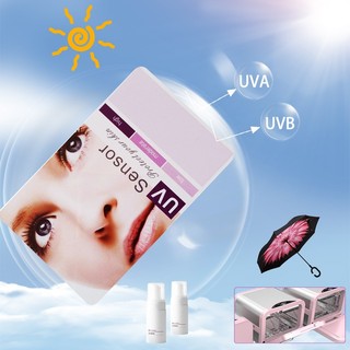  Thẻ Test Tia UV/UVA/UVB, Kiểm Tra Tia Cực Tím Chính Xác (Có Thể Sử Dụng Nhiều Lần)