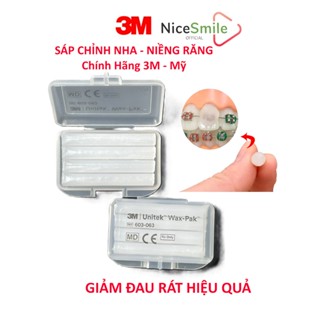  Sáp 3M - Chính Hãng Mỹ - Sáp Giảm Đau Rát Trong Niềng Răng Chỉnh Nha - Sáp Nha Khoa Sáp Giảm Đau 