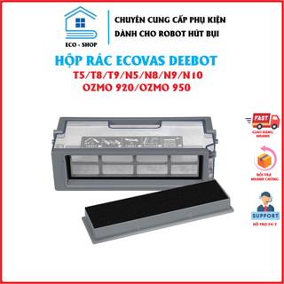 Hộp bụi, hộp rác robot hút bụi ecovacs deebot t5-t8-t9-n8-n5-dj65-ozmo 920-950