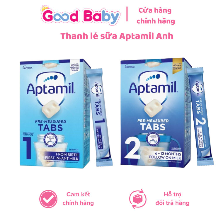 (Thanh lẻ) Sữa Aptamil thanh Anh chính hãng dành cho bé