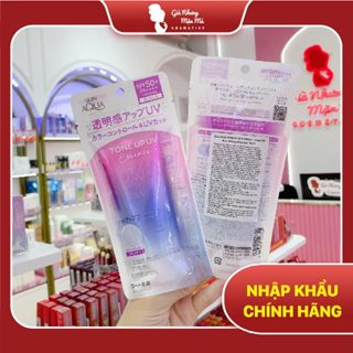 [Nhập Khẩu] Kem Chống Nắng Skin Aqua Tone Up UV SPF 50+ 80g xanh hồng, kcn Nâng tone kiềm dầu nội địa Nhật