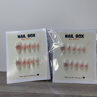 Nailbox ombre lòng đào blink blink