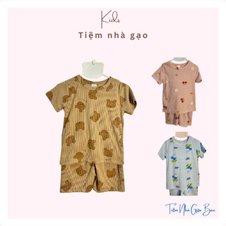 Bộ tăm cộc tay mặc nhà cho bé trai bé gái Tiệm Nhà Gạo Bae B1