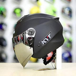 (Sale sốc cuối năm) Mũ bảo hiểm 3/4 - nón royal XH01 đen nhám chính hãng cực đẹp, Bảo Hành 12 tháng Tặng kèm tem KYT