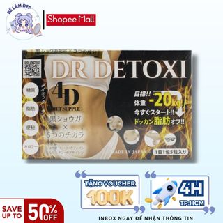 Viên uống giảm cân thải độc dr detoxi 4d nhật bản