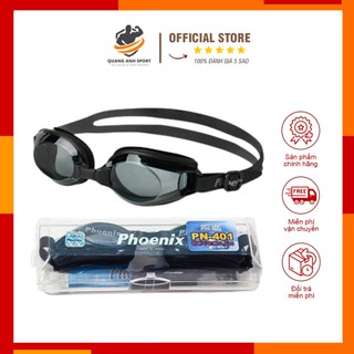 Kính bơi phoenix 401 hàn quốc cho người lớn tặng bịt tai và hộp đựng