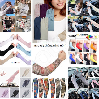 [FREESHIP] GĂNG TAY - BAO TAY CHỐNG NẮNG, TIA UV, TIA CỰC TÍM VẢI LỤA HOA VĂN - AQUAX - HÌNH XĂM TATOO - AOLIKES A7146