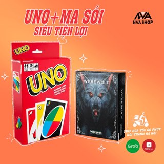 Combo ma sói + uno cơ bản 110 lá nva shop