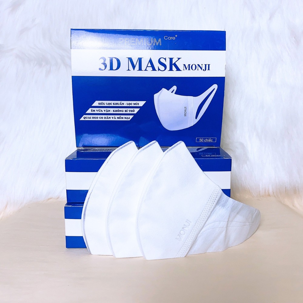 Hộp 50 cái Khẩu Trang 3D TAKY Mask . Khẩu trang 3d monji hàng kháng khuẩn