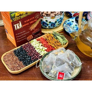 Trà gạo lứt đông trùng
