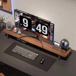 Kệ để màn hình máy tính, kệ laptop nhỏ gọn độ dày 15ly decor góc làm việc chất liệu gỗ MDF bền ND75