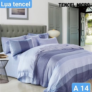 Bộ drap gối lụa Tencel 4 món vải nhập Hàn Quốc đỉnh cao mát , mềm mại