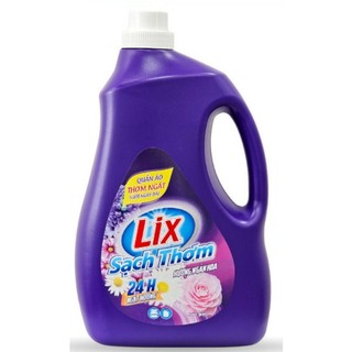 Nước giặt Lix sạch thơm hương ngàn hoa chai 3.3kg