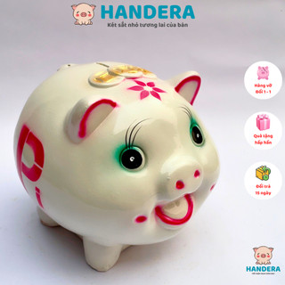 Heo đất ống heo tiết kiệm đựng tiền,trang trí,đẹp giá rẻ size to đáng yêu HD04 - HANDERA