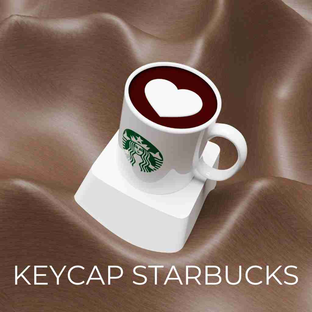 Keycap STARBUCKS - Keycap Custom, Nhựa PBT, ABS