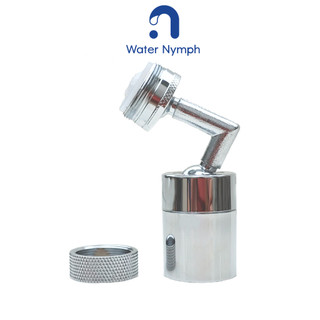 Đầu vòi nước rửa mặt xoay 720 độ Waternymph đồng thau cao cấp, tạo bọt, chống bắn, hai chế độ phun