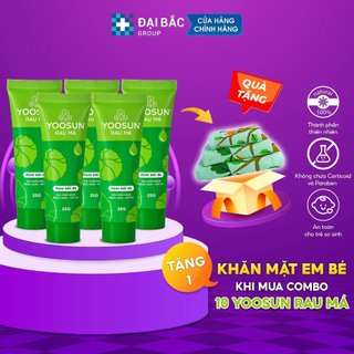  Combo 10 tuýp YOOSUN Rau má dịu mẩn ngứa, mát da, ngừa mụn 25gr/Tuýp