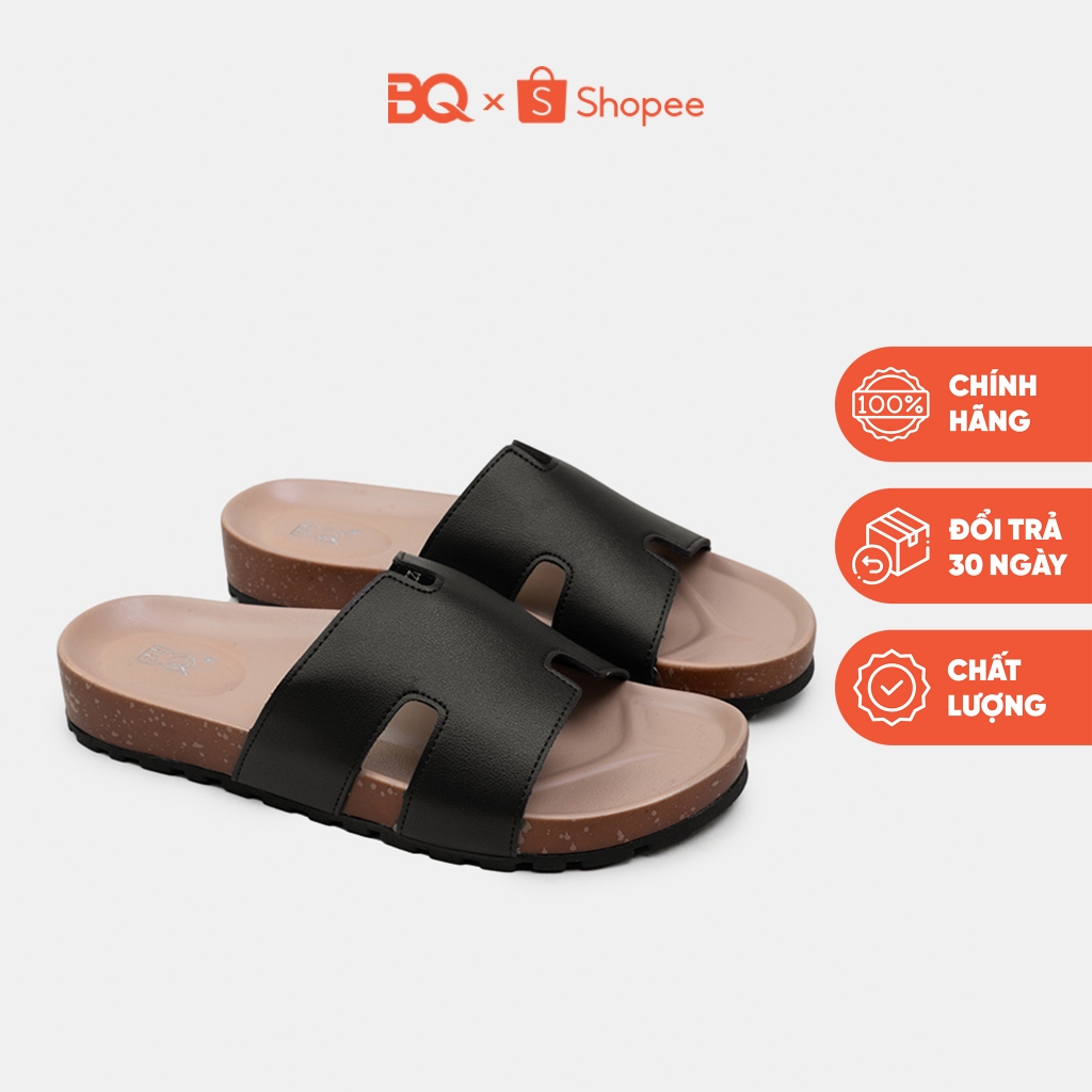 Dép nam quai ngang chữ H đế trũng giả trấu thời trang BQ D S167