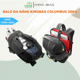 Balo Du Lịch Đa Năng Laptop 15.6 Inch Kingbag Columbus, ngăn Laptop, ngăn đựng giày, ngăn đựng quần áo - Hàng chính hãng