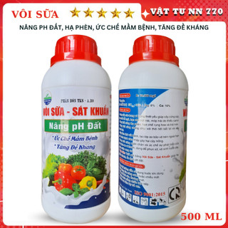 VÔI SỮA Nâng pH Đất, Hạ Phèn, Diệt Khuẩn, Rửa Vườn - Chai 500ml