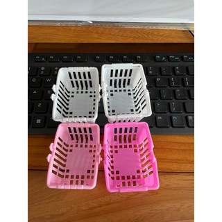 [Mô hình thu nhỏ]Giỏ đi siêu thị mini đồ chơi  trang trí bàn làm việc nhà cửa