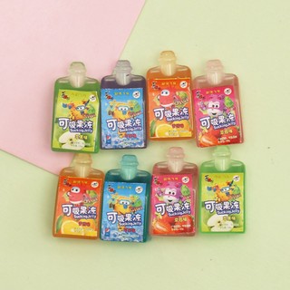 Mô hình Chai nước thạch trái cây trang trí nhà búp bê