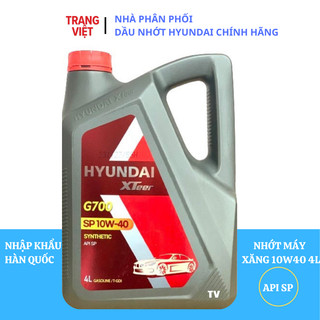 Dầu nhớt ô tô máy xăng HYUNDAI XTEER Gasoline G700 10W40_SP_4L