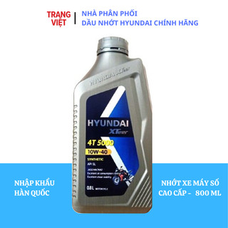 Dầu nhớt xe máy số HYUNDAI XTEER 4T 10W40 0.8L MA/MA2