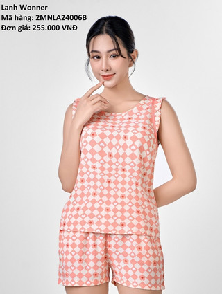 Bộ sát nách quần đùi lanh Wonner 24006