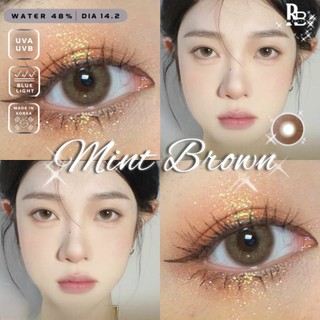 Kính Áp Tròng RUBYEYES Sillicone Hydrogel Màu Nâu Mint Brown, Lens Mắt Màu Nâu BST BEARLENS