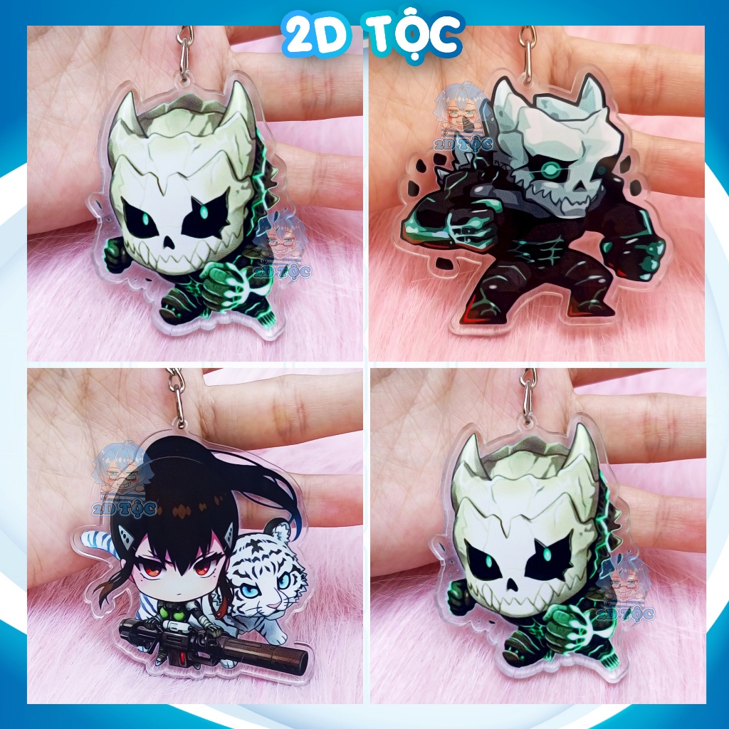 Móc Khóa Mica Trong Suốt In 2 Mặt Sắc Nét Anime Manga Kaiju no 8 Monster #8 – Phụ Kiện Anime By 2D T