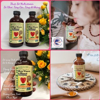❤️ [Q.3] [Date 1/2026] Siro Childlife Multi Vitamin Mineral Trẻ Em 237ml Mỹ cải thiện biếng ăn, tăng đề kháng Hỏa Tốc