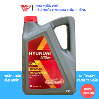 Dầu nhớt ô tô máy xăng HYUNDAI XTEER  G800 SP 5W30_4L (Tên cũ Gasoline Ultra Protection 5W30)