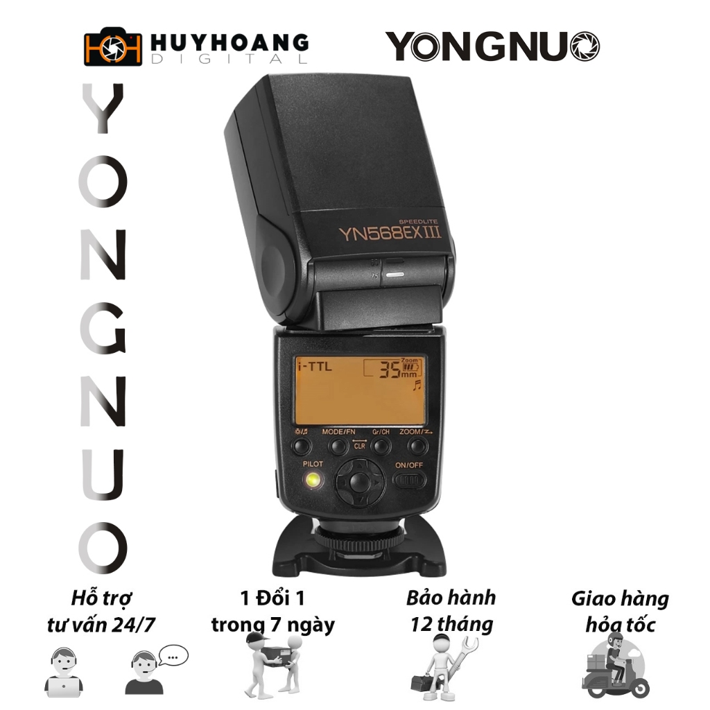 Đèn Flash Yongnuo YN 568EX III GN58 TTL HSS - Canon