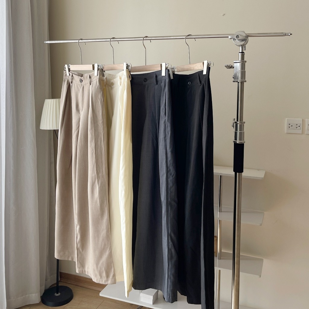 Quần Vải Ống Rộng Dáng Thụng, Quần Ống Suông Đũi Xước Mềm Mại Miho House | BigBuy360 - bigbuy360.vn