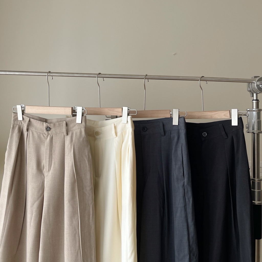 Quần Vải Ống Rộng Dáng Thụng, Quần Ống Suông Đũi Xước Mềm Mại Miho House | BigBuy360 - bigbuy360.vn