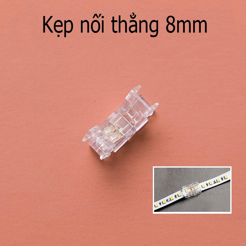 Kẹp nối nhanh đèn led không cần hàn mẫu mới nhất Kẹp đèn led nối nhanh nối góc 8mm